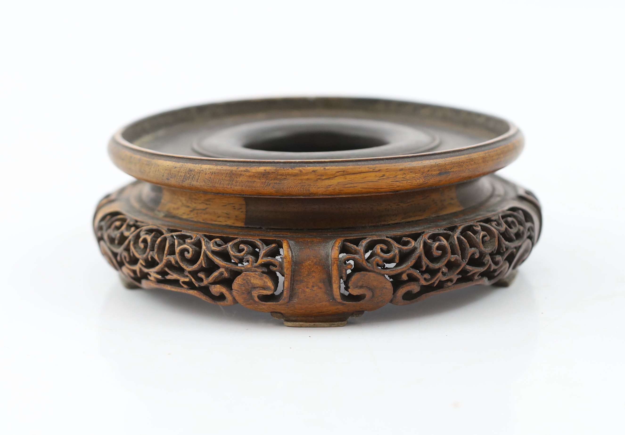 A Chinese wucai ‘pomegranate’ baluster vase, Transitional, Shunzhi period, c.1650